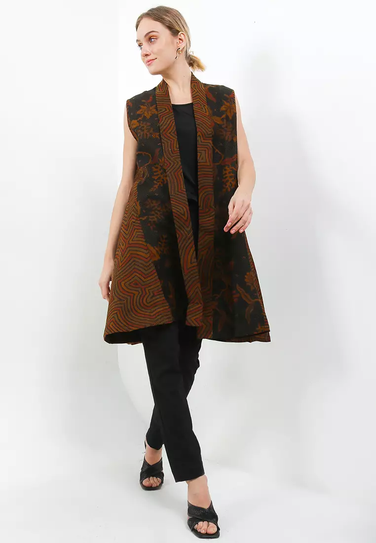 OUTER DOBBY SOTONG HITAM BATIK WANITA