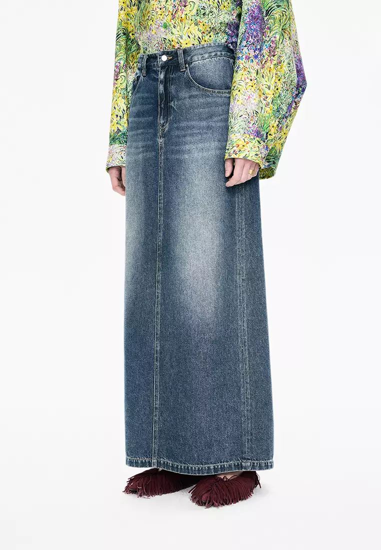 天絲環保A型長款腰裙