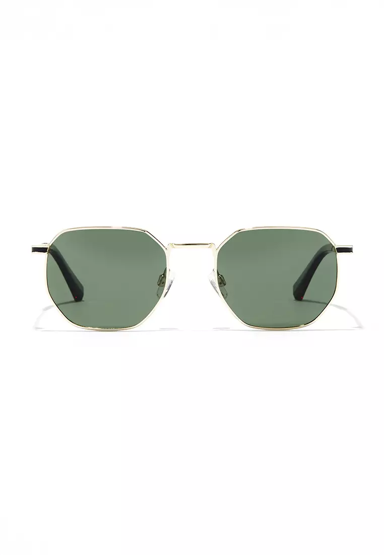 Sixgon - Polarized Gold Aligator Sunglasses for Men and Women, Unisex. Official Product designed in Spain