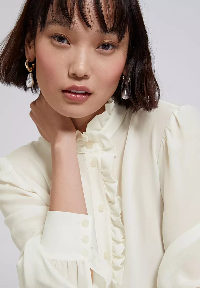 Buy & Other Stories Ruffled Mulberry Silk Blouse 2024 Online ZALORA