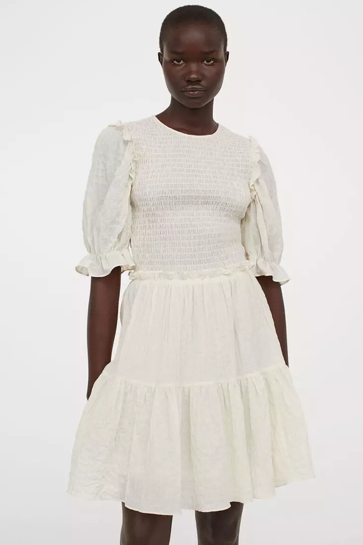 Dress with smocking h&m sales
