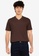 Electro Denim Lab brown V-Neck Tee 2F850AAAE27C8AGS_1