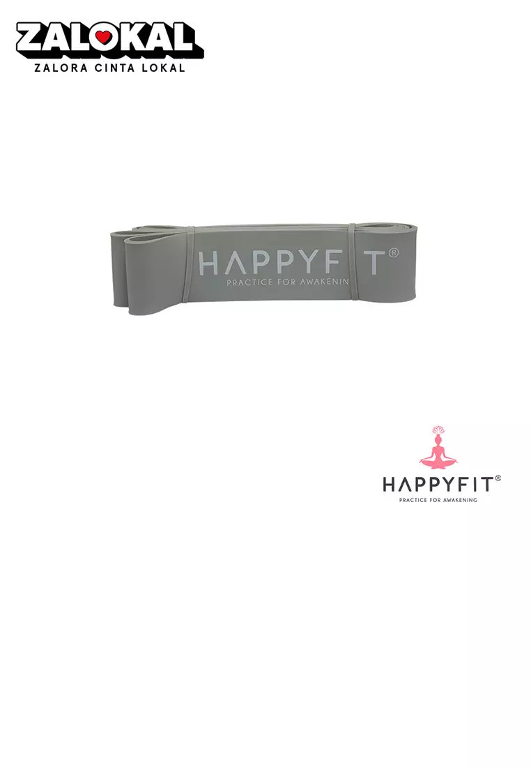 HAPPYFIT RESISTANCE FULL BODY POWER BAND 6.4 CM - GREY