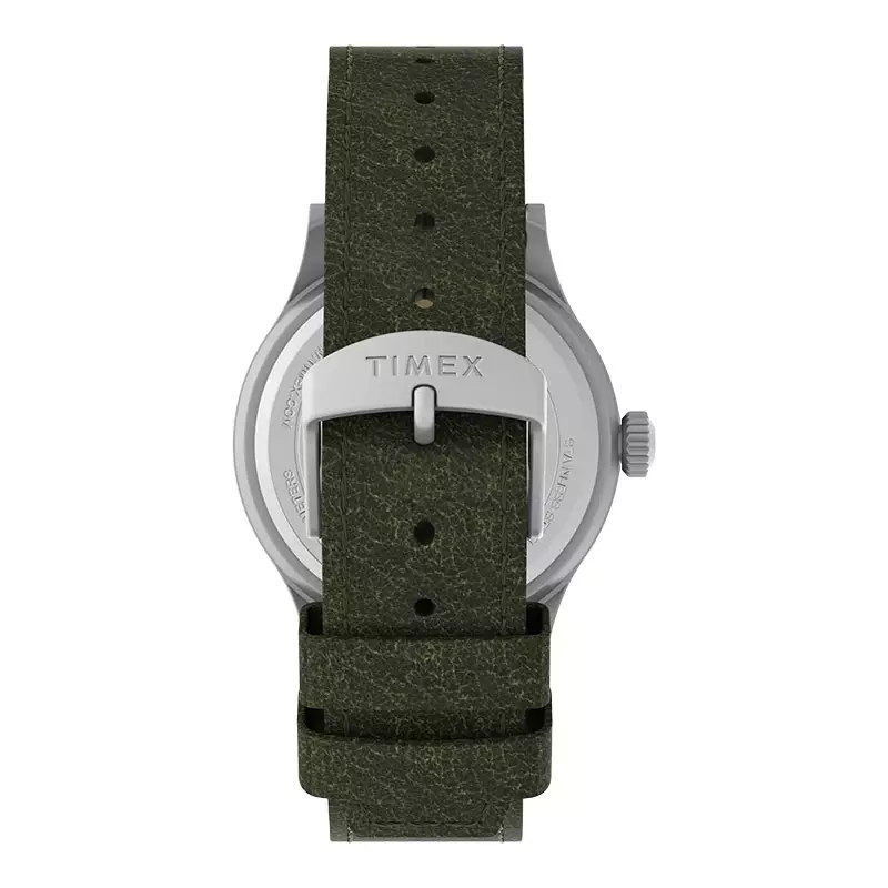 Jam Tangan Pria Timex Expedition Scout TW4B22900 Indiglo Grey Dial Green Olive Leather Strap