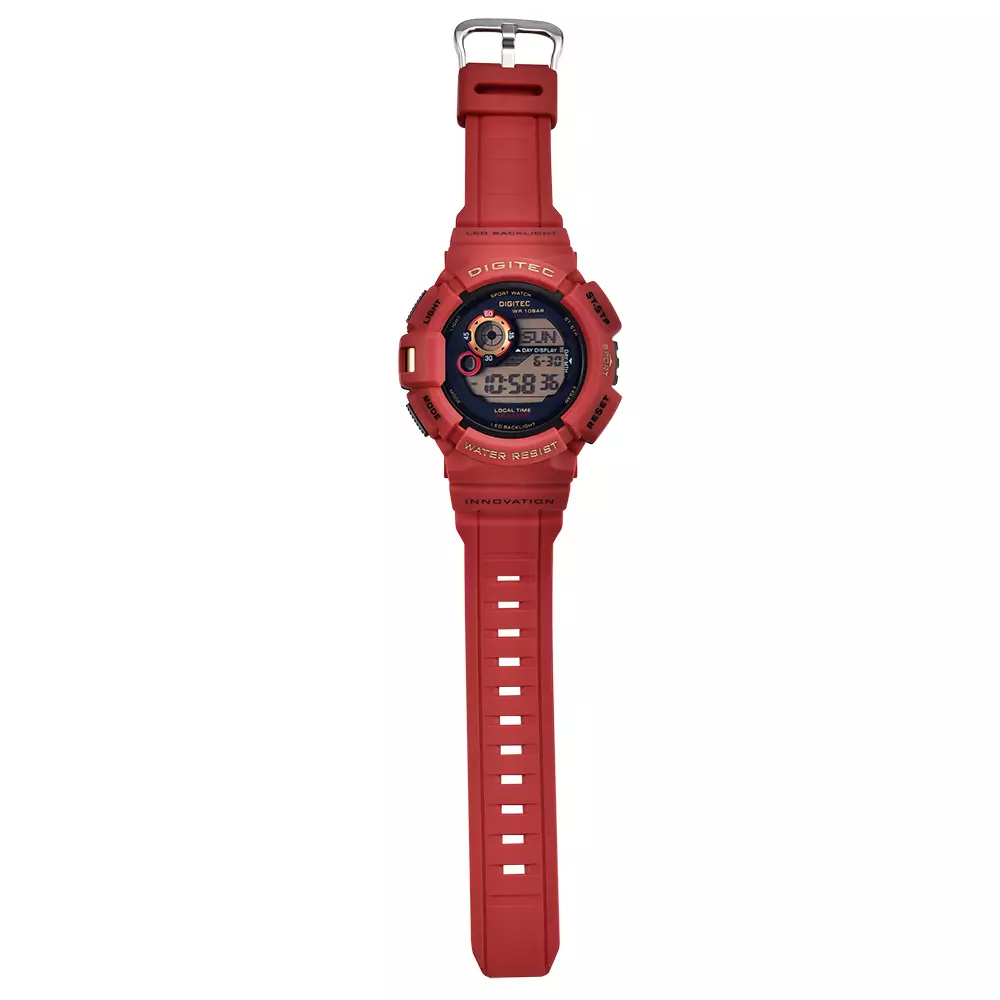 DIGITEC Jam Tangan Digital Pria DG-5028T Water Resist - RD4G Red