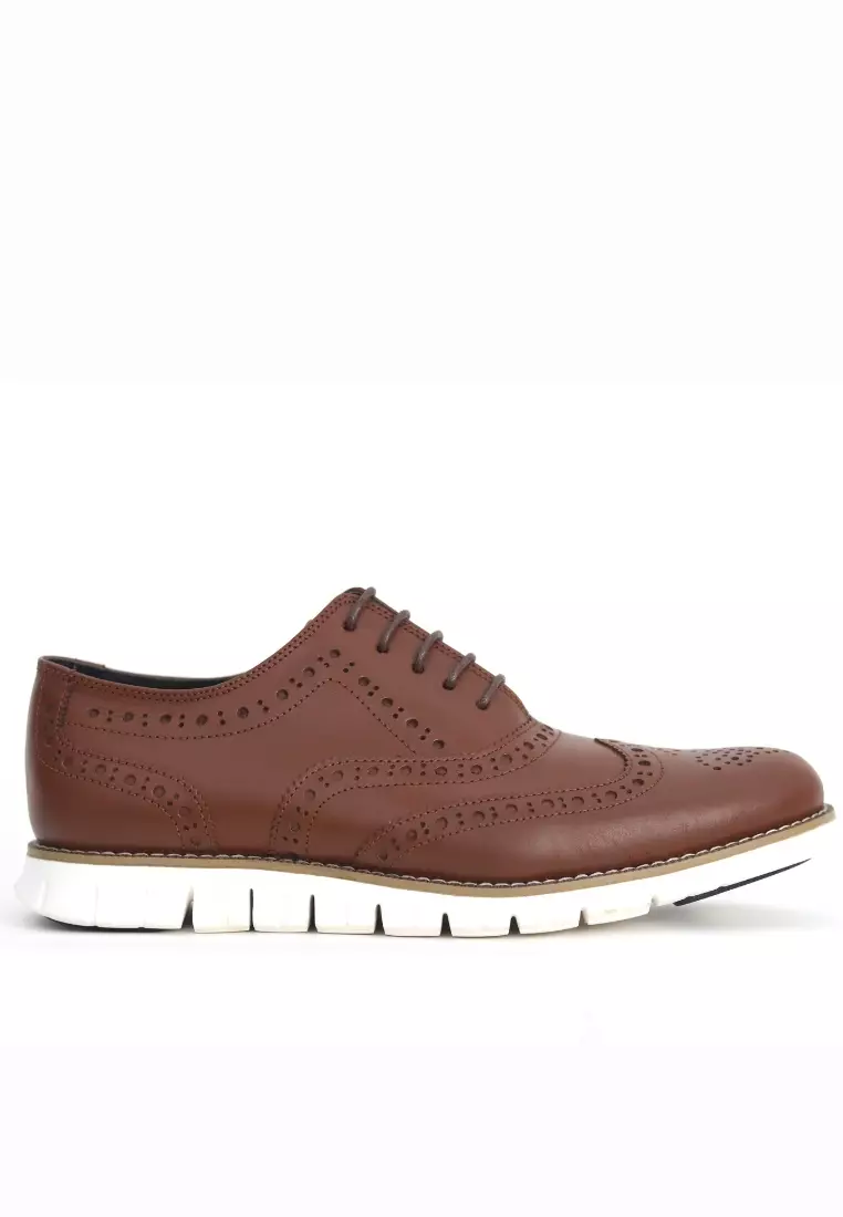 Discount on Jirras  shoes - SKU: Jirras Men Wingtip Oxford Shoes Genuine Leather Filipino Handcraft Choco Brown Upper White Sole Abra