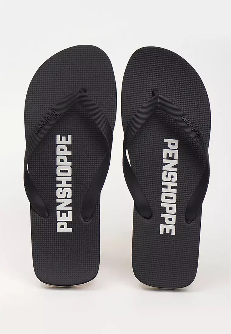 Discount on Penshoppe  shoes - SKU: Men's Two-Toned Sawtooth Flips Flops