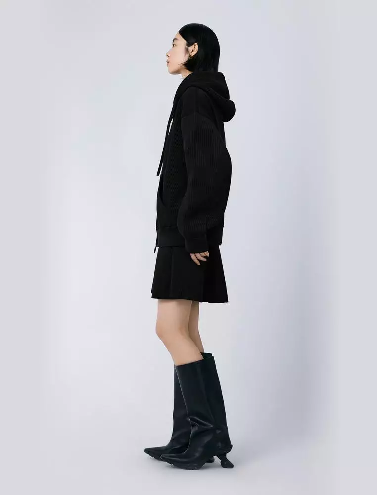 Midi Hooded Cardigan Sweater