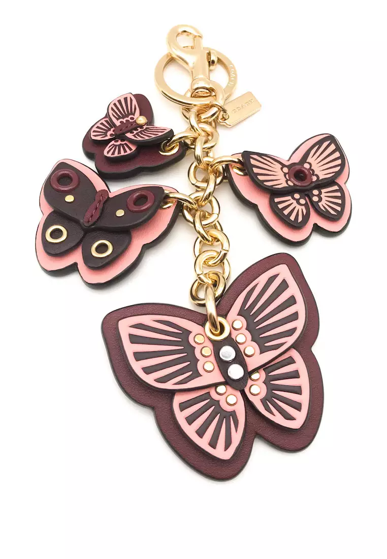 Coach Butterfly Cluster Bag Charm - Pink
