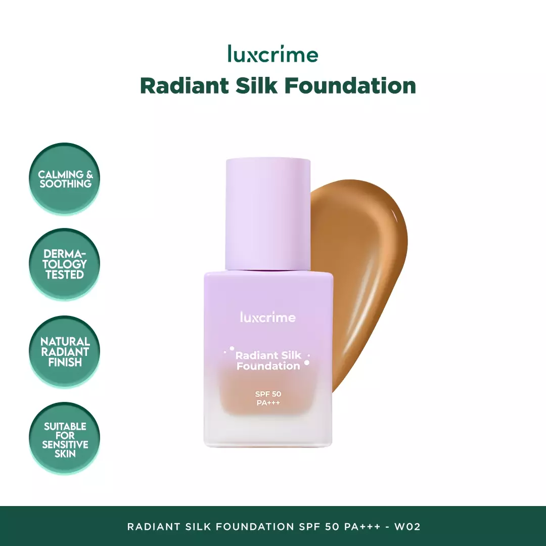 Luxcrime Radiant Silk Foundation SPF 50 PA+++ - W02