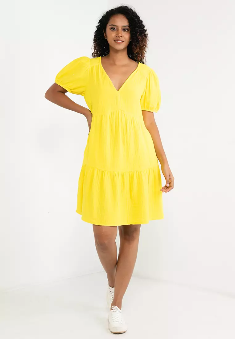 Gap yellow outlet dress