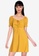 ZALORA BASICS yellow Sweetheart Neckline Mini Dress D6540AAAC50F6BGS_1