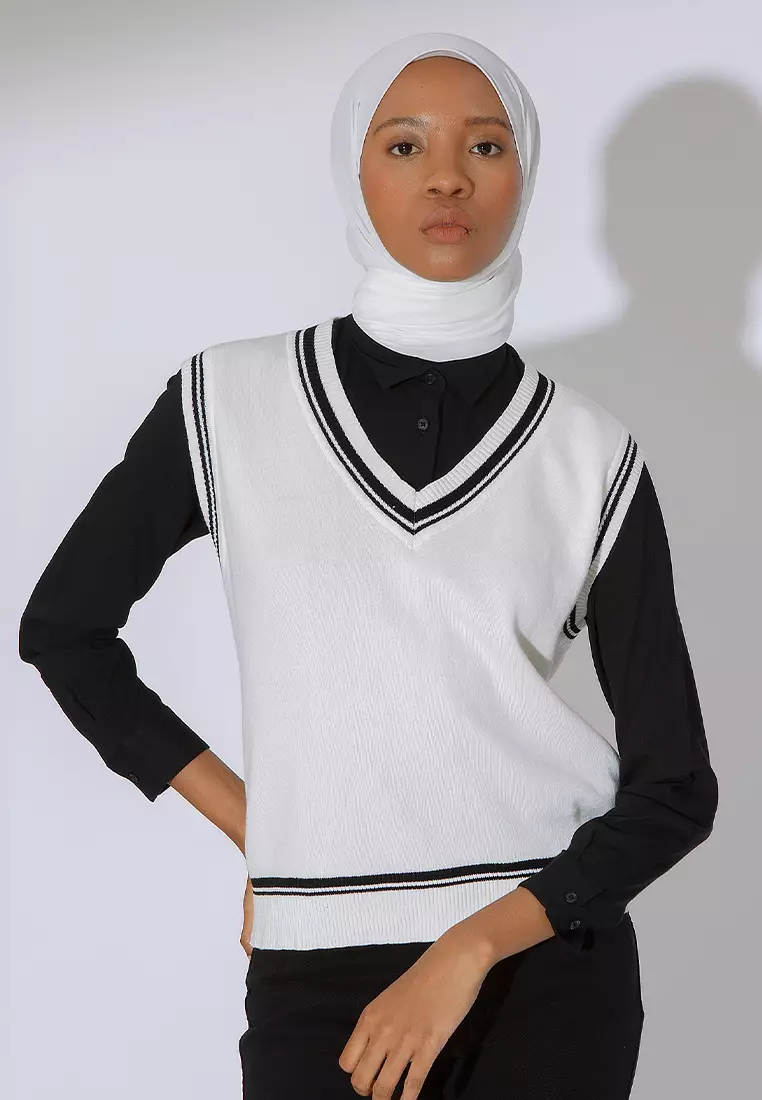 Ayya Knit Vest Broken White