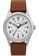 Timex white and brown Timex Expedition North Field Post Mechanical 38mm Eco-Friendly Leather Strap Watch - Stainless Steel, Brown (TW2V00600 1B762AC9366FAFGS_1