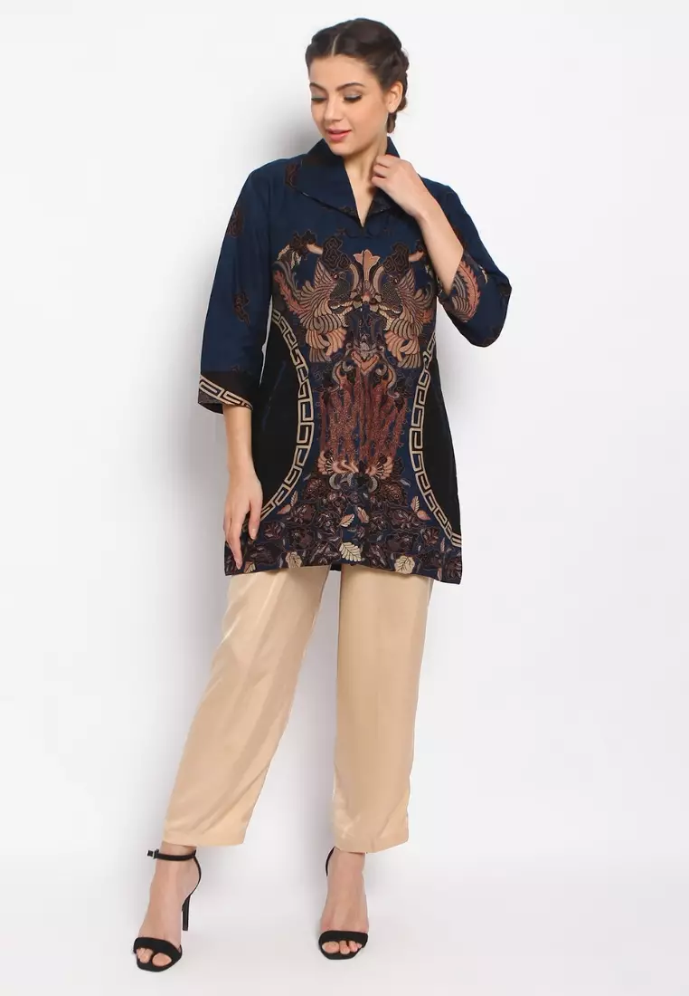 Tunik Batik Blue Mega