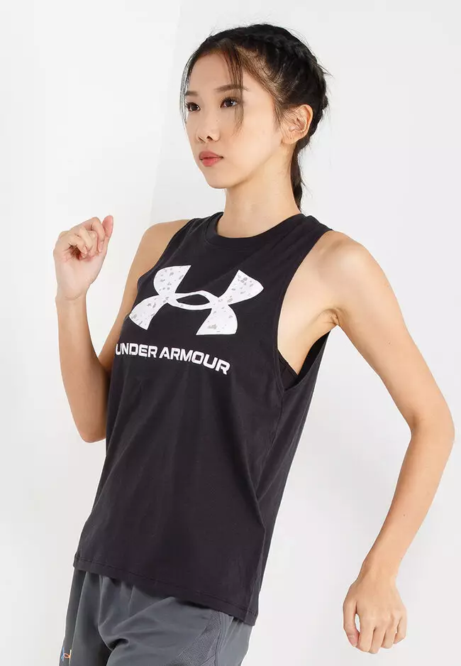 Under Armour UA Armour Mid Sportstyle Graphic XS Black at  Women's  Clothing store