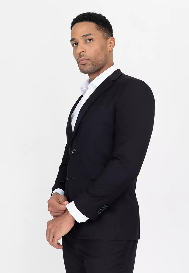 Slim Fit in Poly Rayon with Stretch Fabric Formal Suit