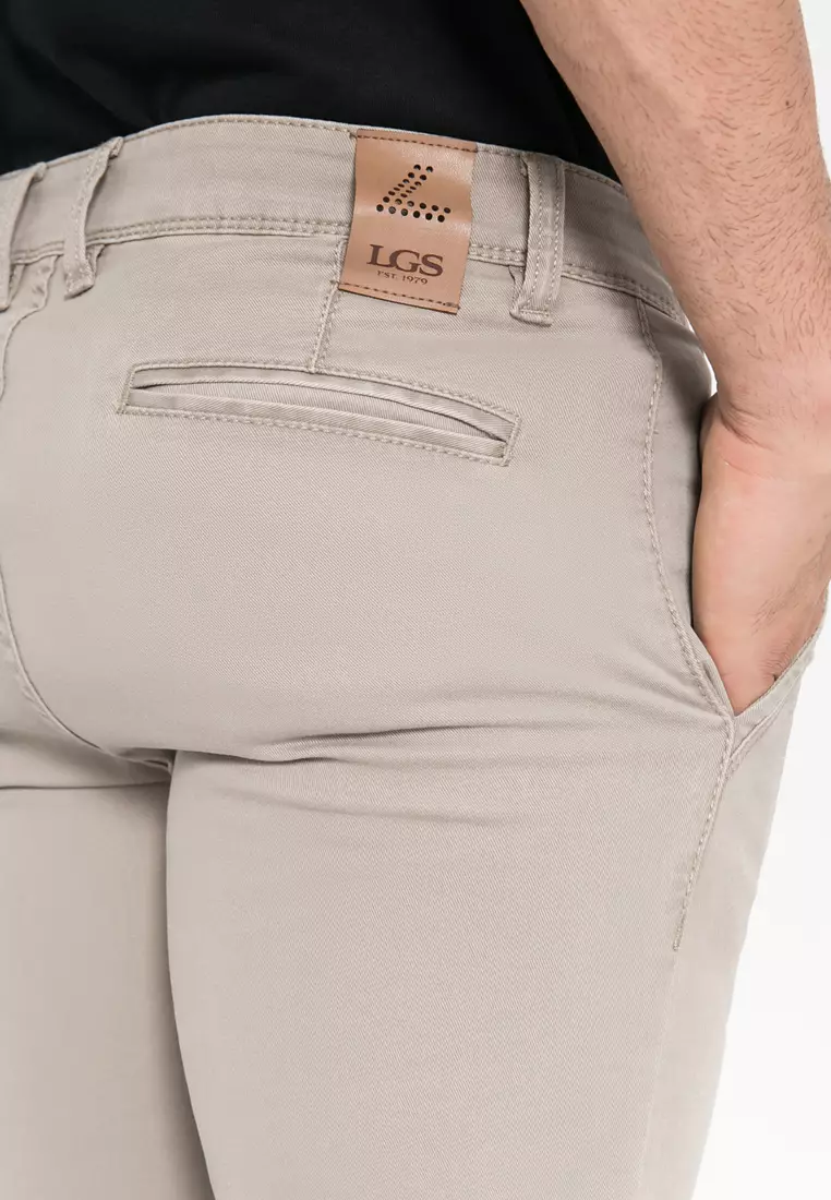 LGS - Celana Panjang Chinos Pria Warna Cream CCT.515.035.003.C