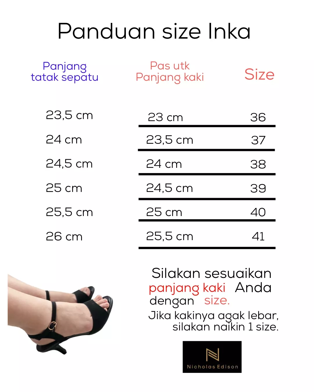 Heel Inka Black