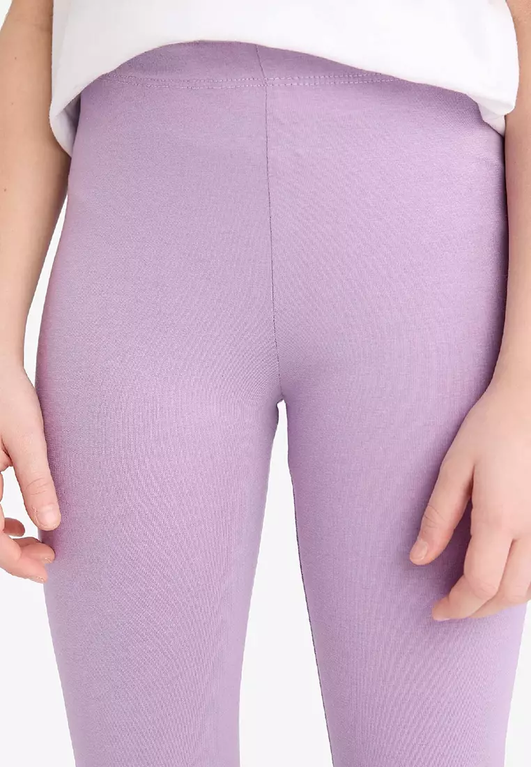 Elastic Midi Leggings