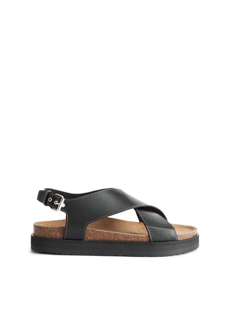Criss-Cross Leather Sandals