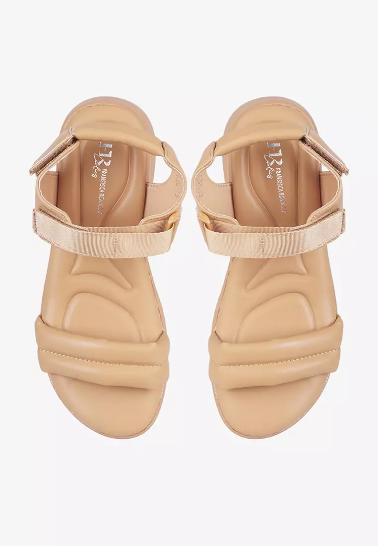 Sepatu Sandal Sporty Platform dengan Velcro Wanita L.Janette 01