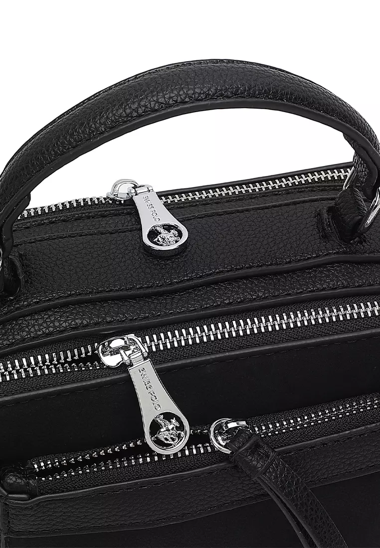 Women's Top Handle Bag / Sling Bag / Crossbody Bag / Shoulder Bag - Black