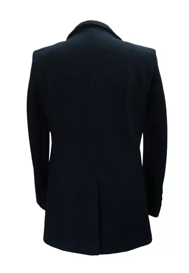 Buy Well Suited Slim Fit Asymmetrical Wool Coat 2023 Online | ZALORA ...