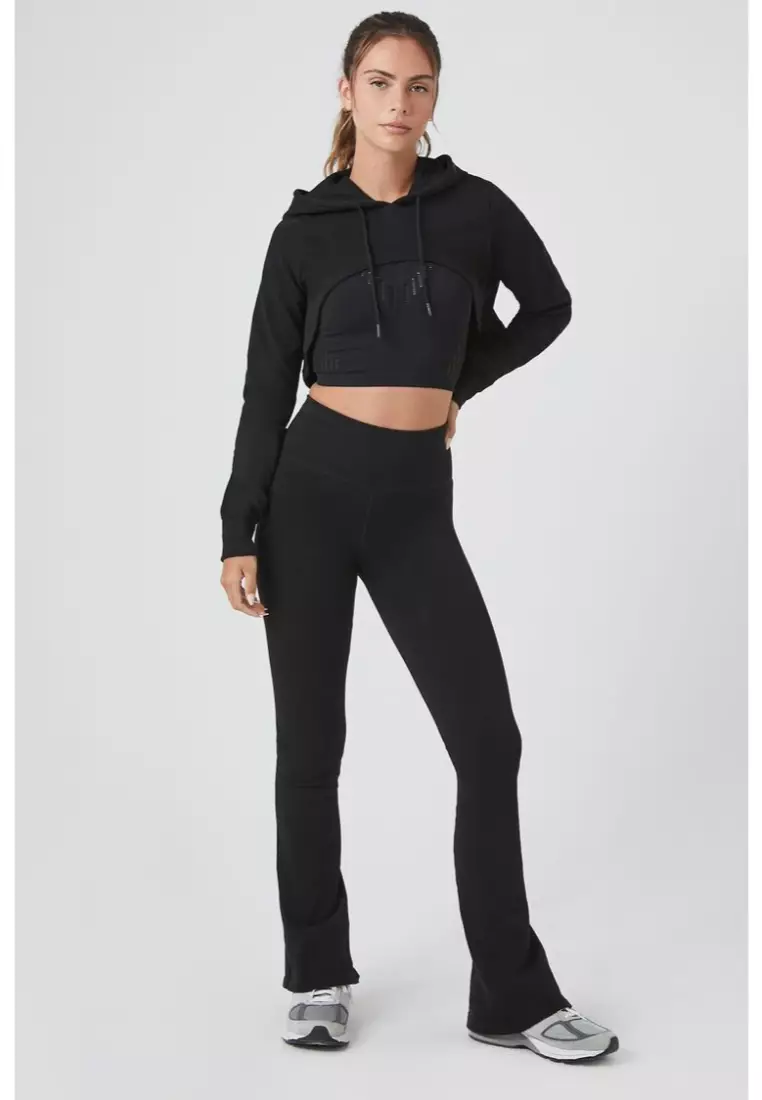Forever 21 on sale black cropped hoodie