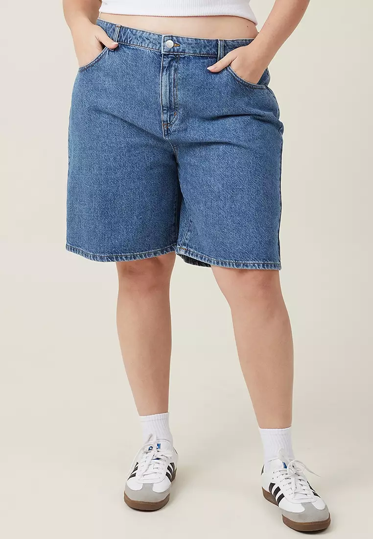 oversized jeans shorts