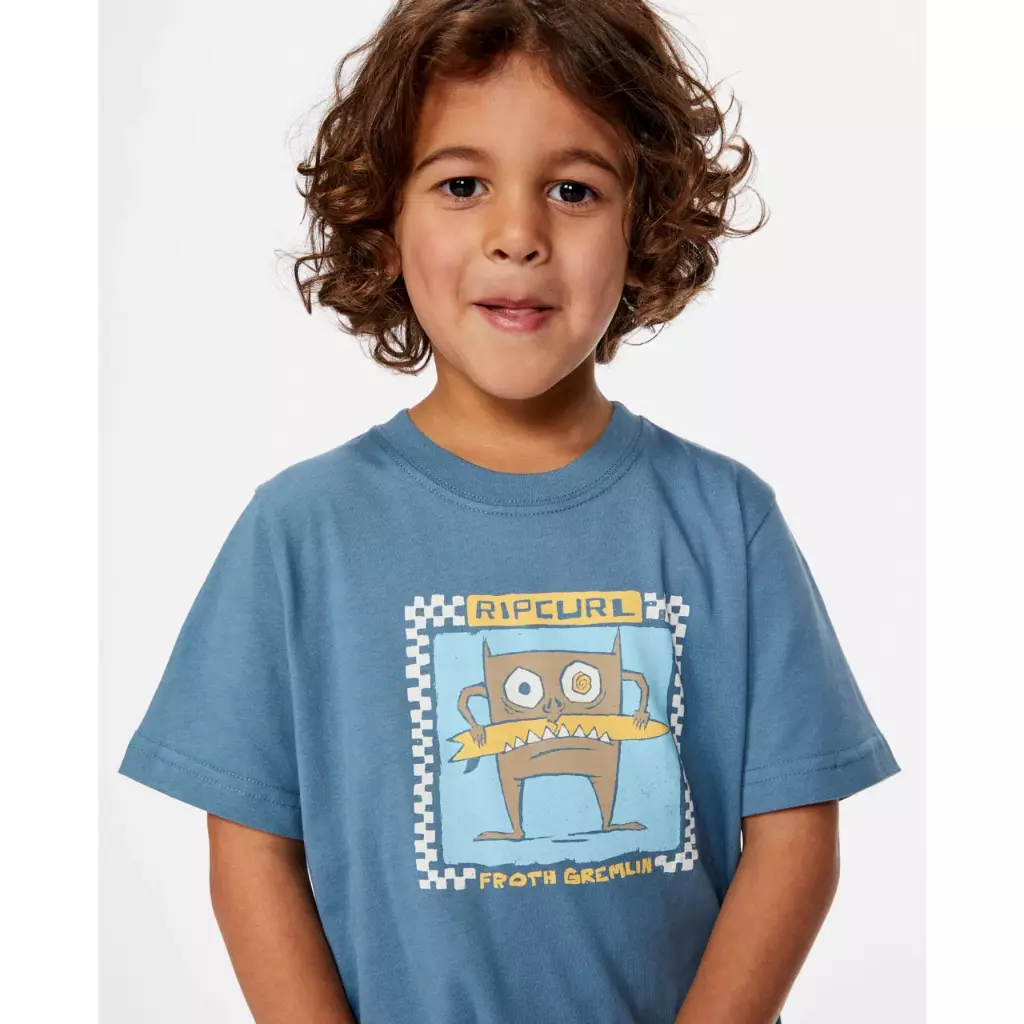 Jual Rip Curl Rip Curl Gremlin Art Tee - Boys (1-8 years) Dusty Blue ...