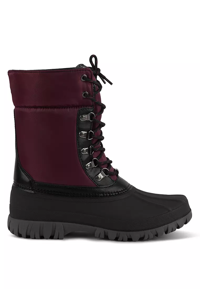 Red winter boots on sale women's