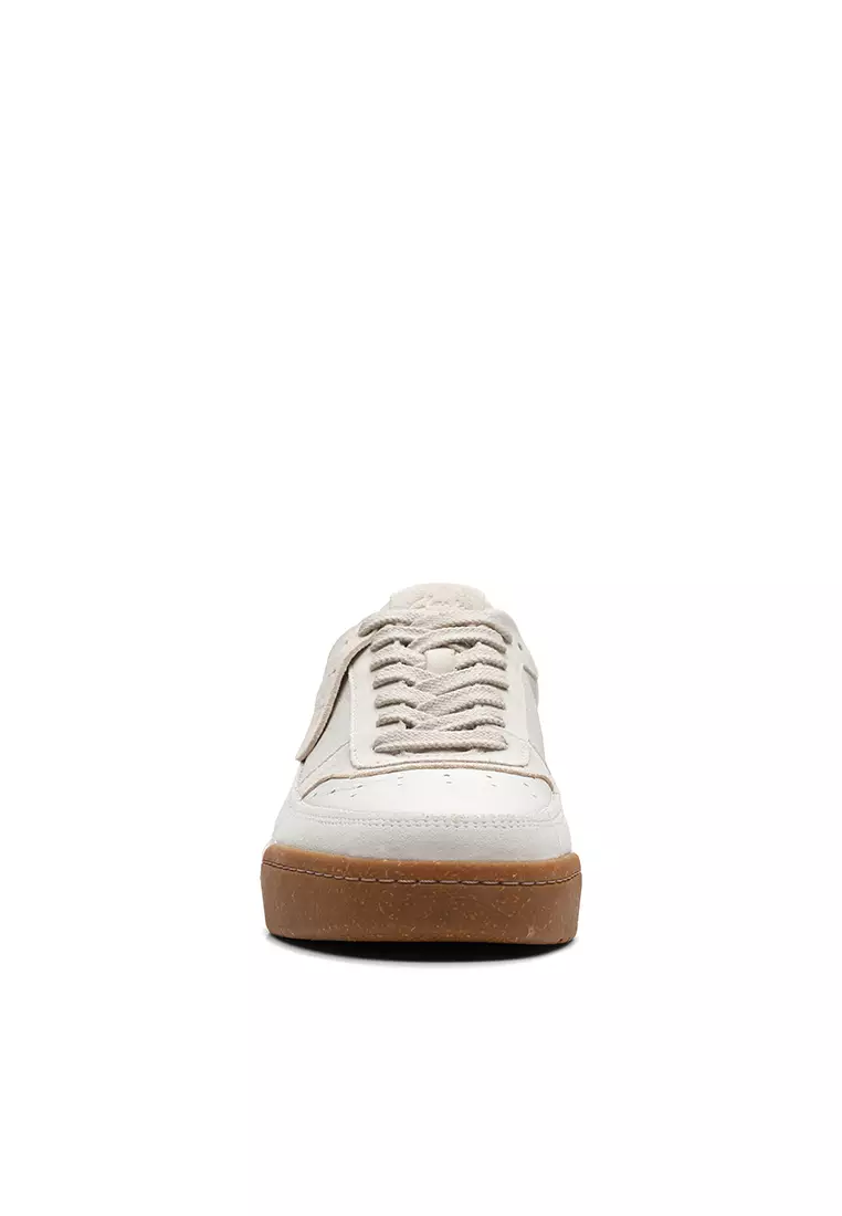 Buy Clarks Craft Court Lace Trainers White Combi 2024 Online ZALORA