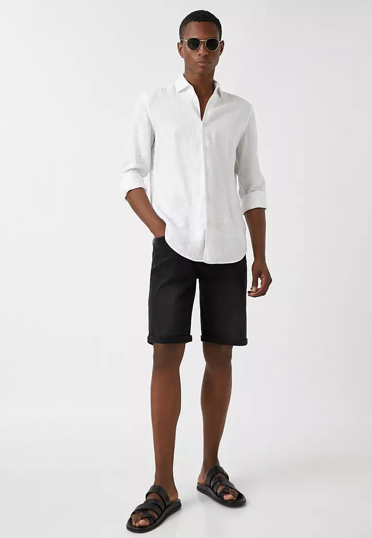 Cuffed denim new arrivals shorts
