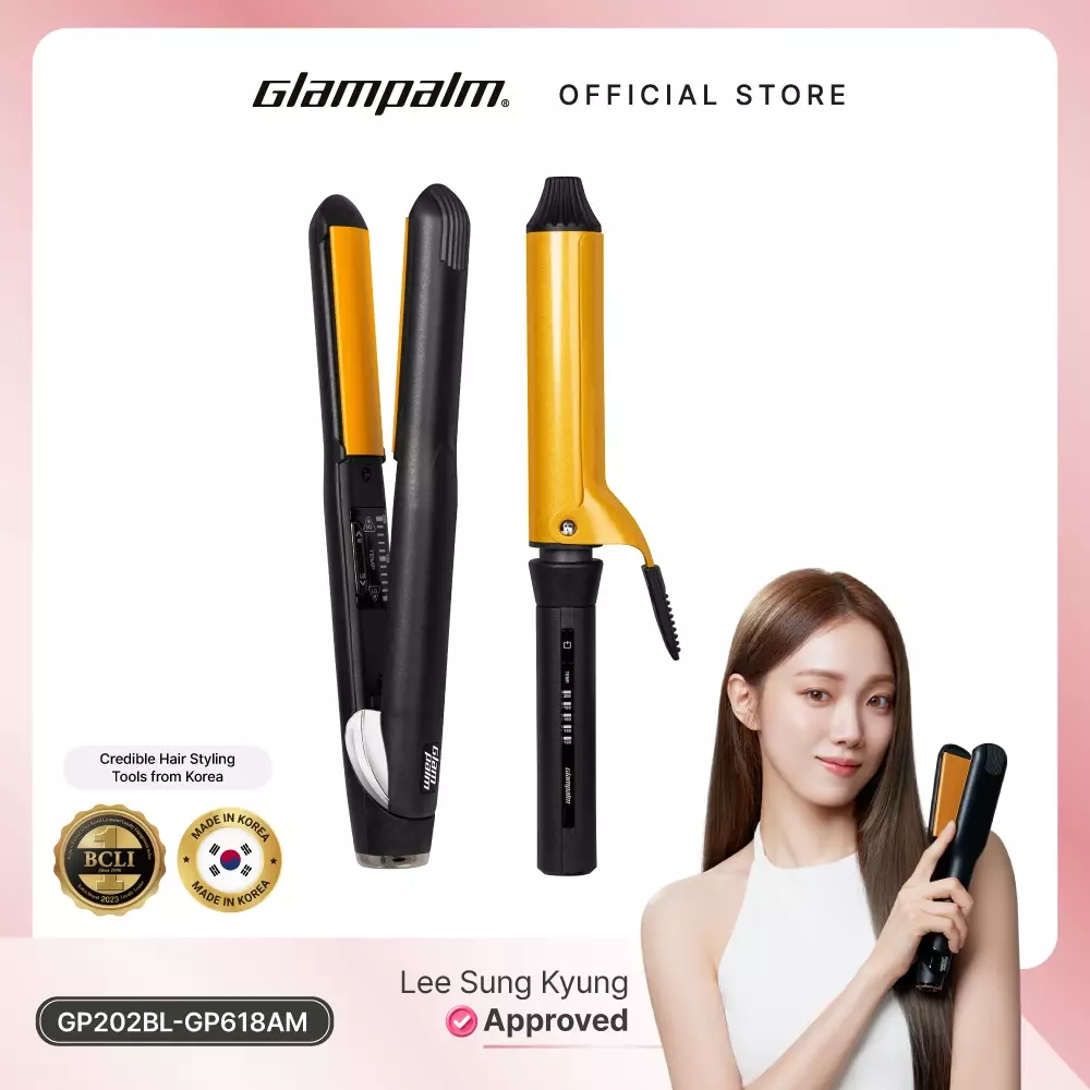 Paket Glampalm Catokan Volumizer GP202BL - Pengeriting Rambut GP618AM