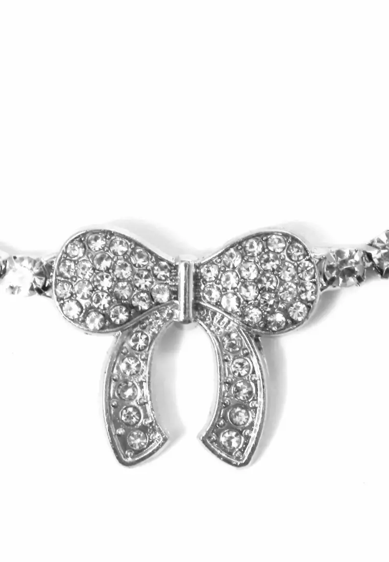 Gelang Ankle Pita Mutiara Perhiasan Aksesoris Wanita Silver