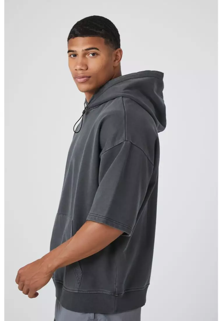 Buy FOREVER 21 Extreme Washed Oversized Hoodie 2024 Online