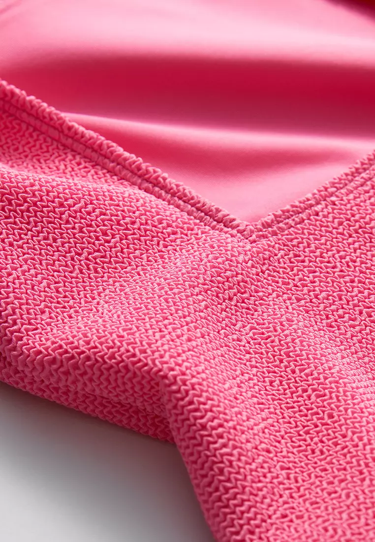 Textured Bow Tie Swimsuit