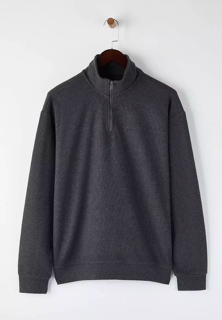 Stand Collar Sweatshirt