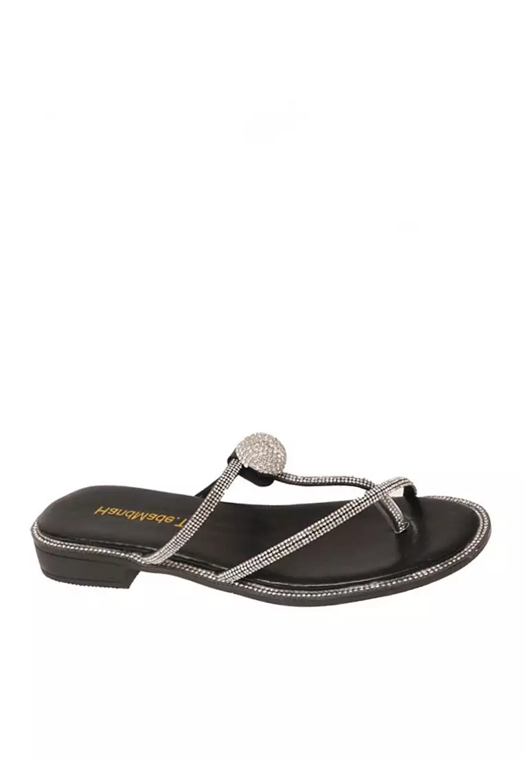 Discount on Twenty Eight Shoes  shoes - SKU: VANSA  Rhinestone Clip Toe Low Heel Sandals VSW-S20