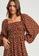 Savel brown Asa Midi Dress CA526AA5CACEF1GS_4