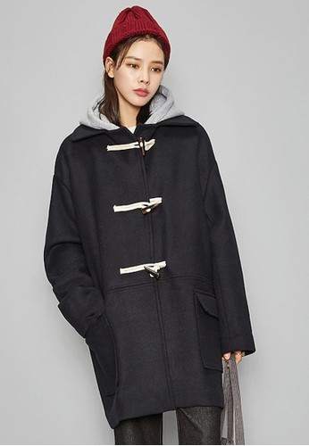 FRESH MORE zalora開箱羊毛粗呢大衣, 服飾, 夾克 & 大衣