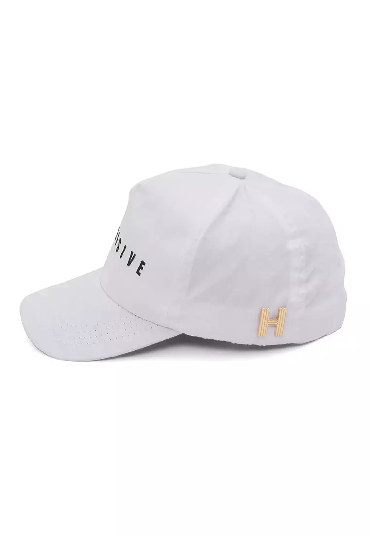 Drsh Topi Cap Snapback Baseball Motive Reclusive Material Drill ORIGINAL - White