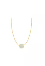 Jade J2 + 375/9K Gold Box Chain