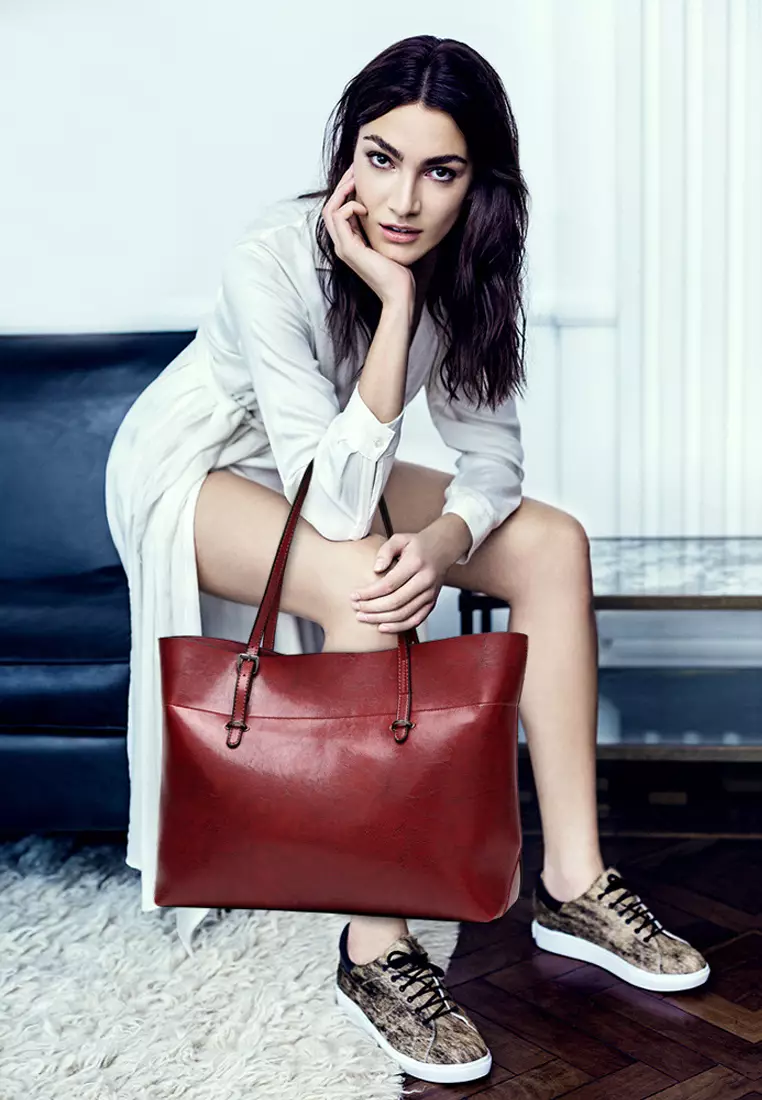 復古油蠟仿皮手提包 DP0081