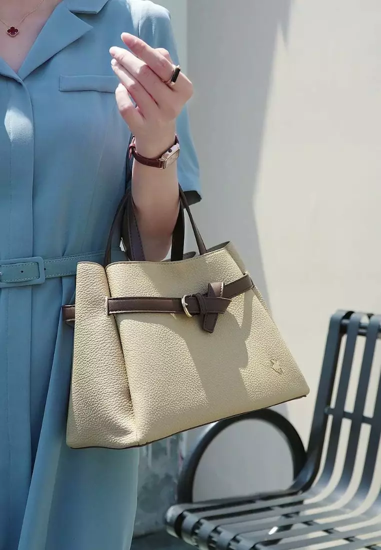 Women's Top Handle Bag / Sling Bag / Crossbody Bag / Shoulder Bag (Tas Tangan Wanita / Tas Selempang Wanita / Tas Bahu Wanita) - Cokelat