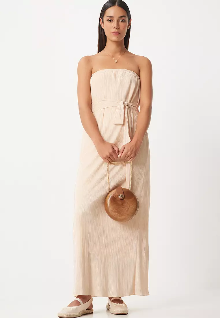 Pleated Maxi Dress