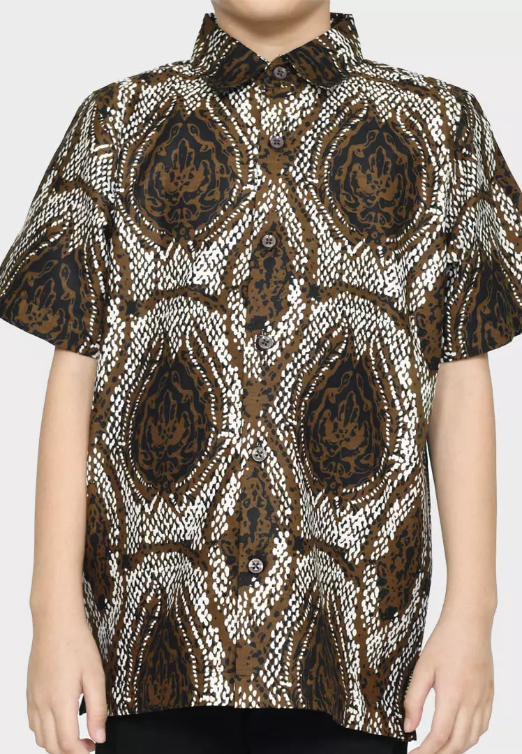 Kids Indriya Kemeja Batik Anak Lengan Pendek (anak)