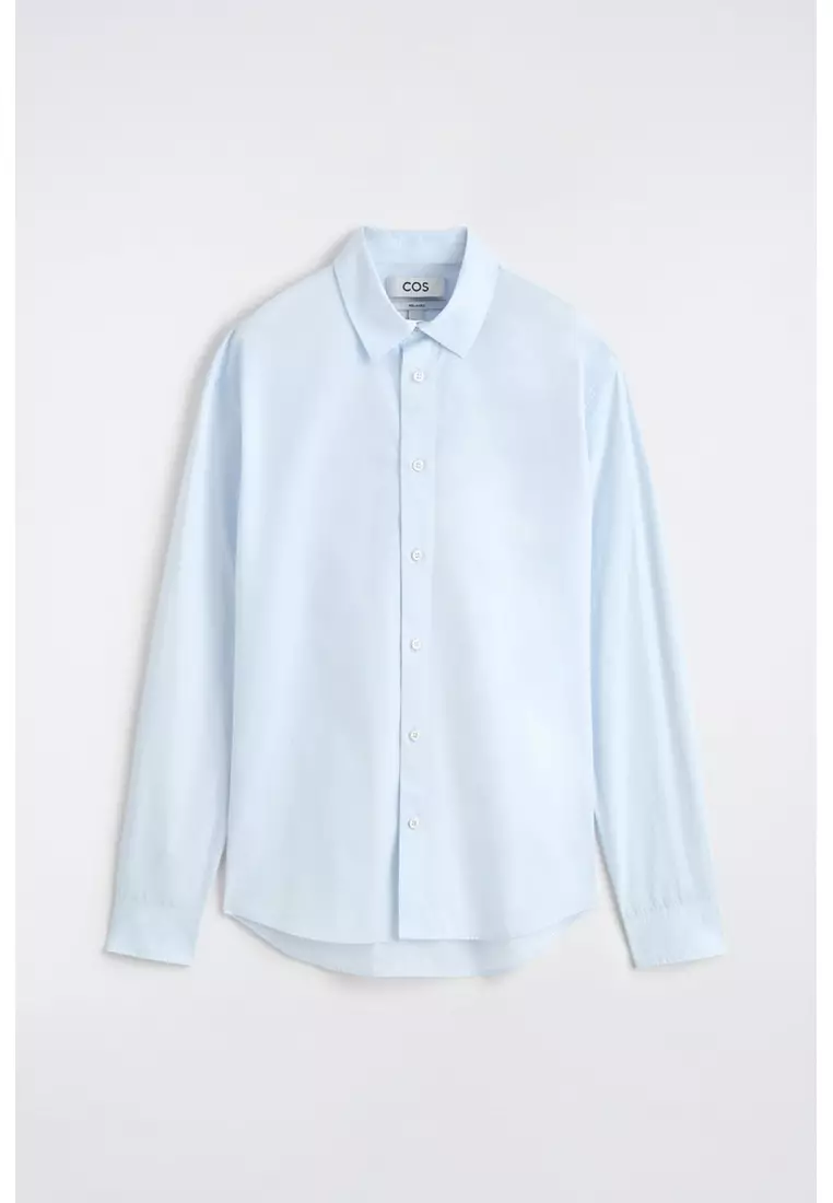 RELAXED PIMA COTTON-POPLIN SHIRT