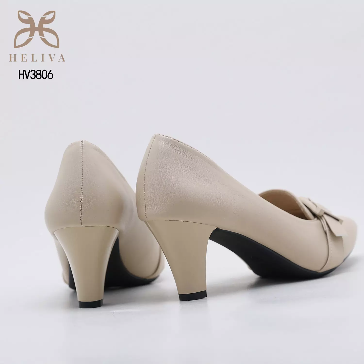 Heliva Maya Mid Heels Office Lady Pointed Shoes